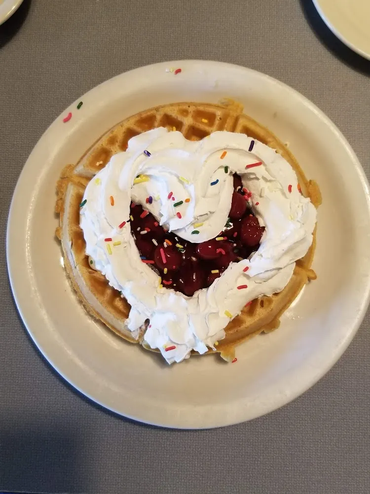 Mother's Day Strawberry Waffle