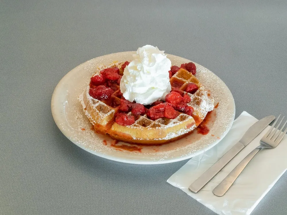 Strawberry-Almond Waffle